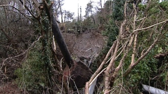 The landslide in Ystalyfera