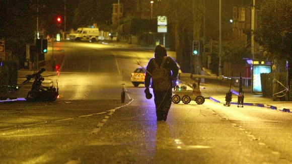 Police cleared the road after the device was found