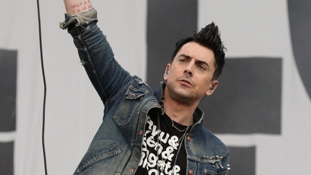Ian Watkins on stage in 2010 with his band Lostprophets