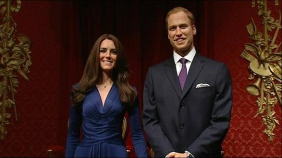 William and Kate in wax