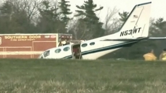 Her husband died from the medical condition which caused him to lose consciousness in the plane