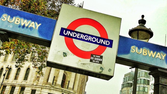 Tube sign.