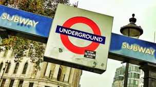 Tube sign.
