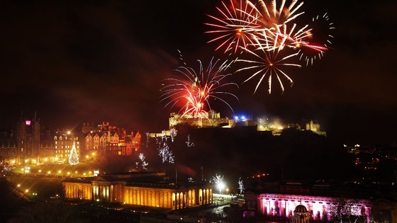 Fireworks go off over Edinburgh Castle as part of the new year 2013 Hogmanay celebrations
