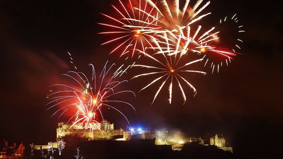 Fireworks go off over Edinburgh Castle as part of the new year 2013 Hogmanay celebrations