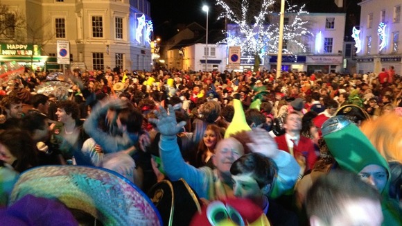 New Year celebrations in Bideford