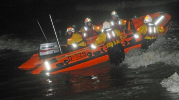 Rescue Boat and crew