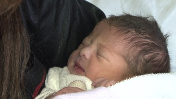 Baby Isla Kaid was born at 21:33 on 01/01/2013