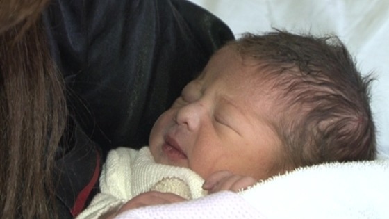 Baby Isla Kaid was born at 21:33 on 01/01/2013