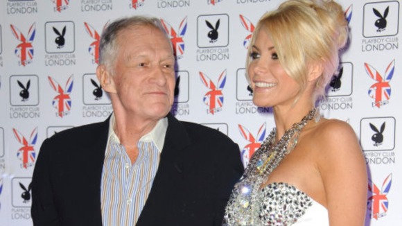 Hugh Hefner and Crystal Harris