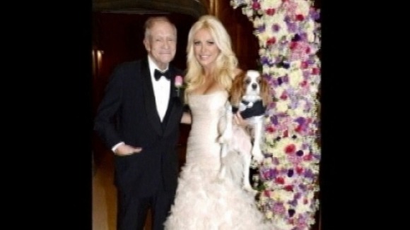 Hugh and Crystal on their wedding day on New Year's Eve