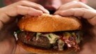 Eating a burger