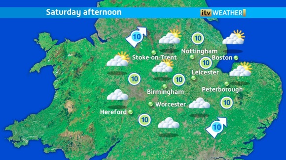 Saturday afternoon weather