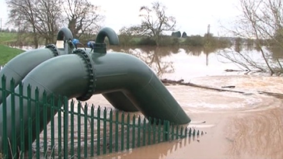 The failed pump outside the village of Kempsey in Worcestershire