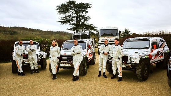 The team has four Wildcat rally cars which they hope to race across desert and mountain terrain