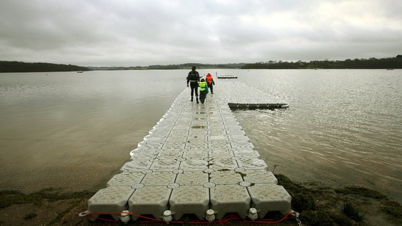 Bewl Water reservoir in Kent which is currently at 93% capacity.