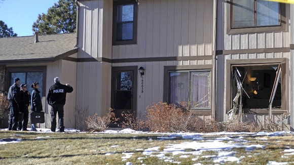 The Aurora house where four people died.