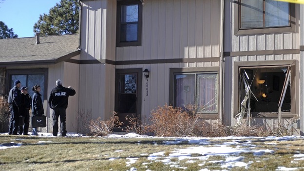 The Aurora house where four people died.