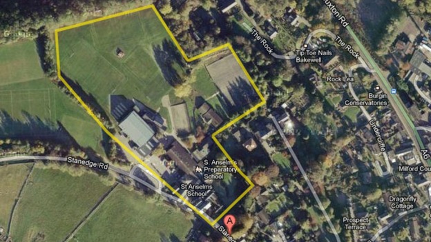 St Anslem's Prep School in Bakewell in Derbyshire which has been partially destroyed by fire