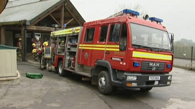Six fire crews were needed to tackle the fire at St Anselm's school in Bakewell