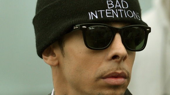 Dappy is appearing in court under his real name of Dino Costas Contostavlos