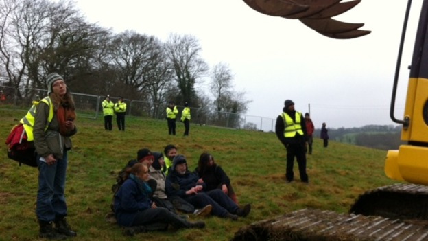 Hastings-Bexhill link road protesters