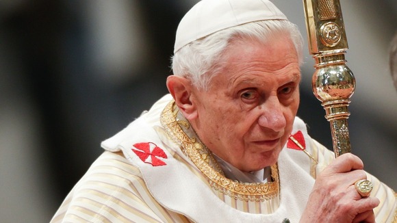 Pope Benedict at the Epiphany Mass yesterday