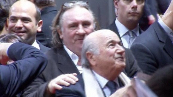 Sepp Blatter Gerard Depardieu