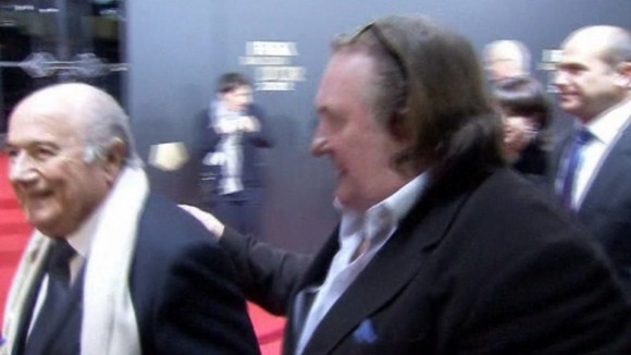 Sepp Blatter Gerard Depardieu