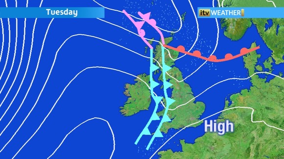 Widespread outbreaks of rain are expected