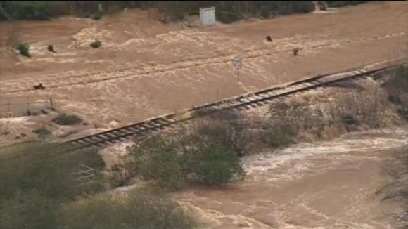 Flooded tracks