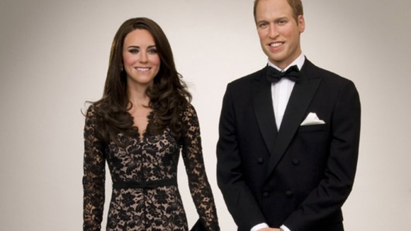 Wax work figures of Royal couple