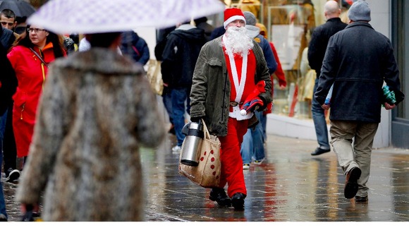 Christmas shoppers