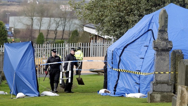 Police have begun to exhume a plot in the search for the remains of Moira Anderson