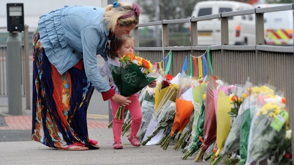 The scene in Rooley Lane, Bradford