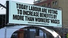 A Conservative party billboard advertisement