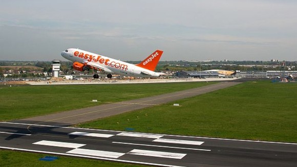 An easyJet aircraft takes off from London Southend