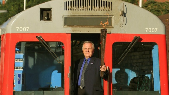 The Olympic Torch took a journey on the tube in July 2012