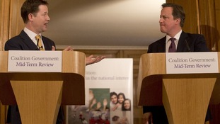 Prime Minister David Cameron, and Deputy Prime Minister Nick Clegg