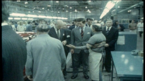 The Prince of Wales visiting Longbridge in 1985