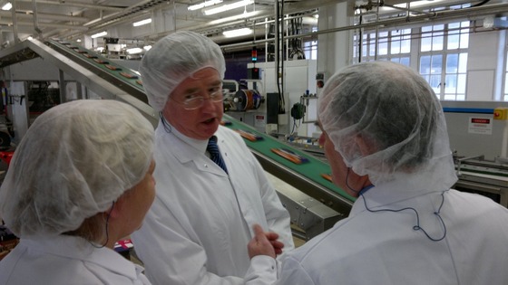 Michael Fallon MP at Cadbury in Bournville