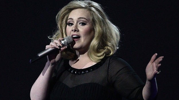 Adele at the Brit Awards last year
