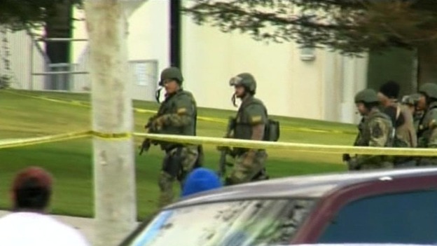 Police are working to secure the campus