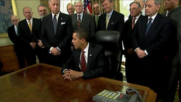 President Obama prepares to sign an executive order to close Guantanamo Bay in 2009