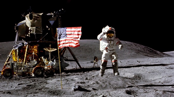 John Young was the ninth man to walk on the moon.