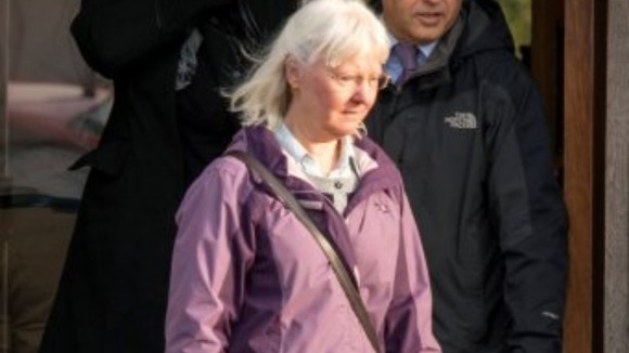 Maureen Greaves pictured a church service in Sheffield