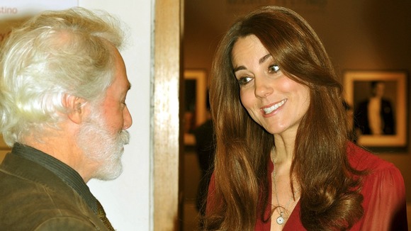 The Duchess of Cambridge and artist Paul Emsley