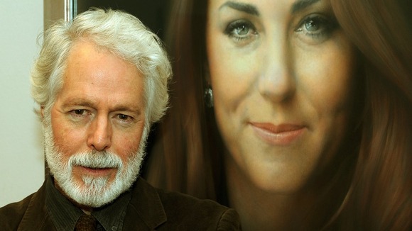 Artist Paul Emsley by his new portrait of the Duchess of Cambridge
