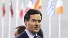 Chancellor George Osborne pictured at a European Union finance ministers meeting June 2012