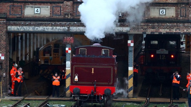 Metropolitan 1 began its journey by reverses from its sheds near Earl's Court, London.